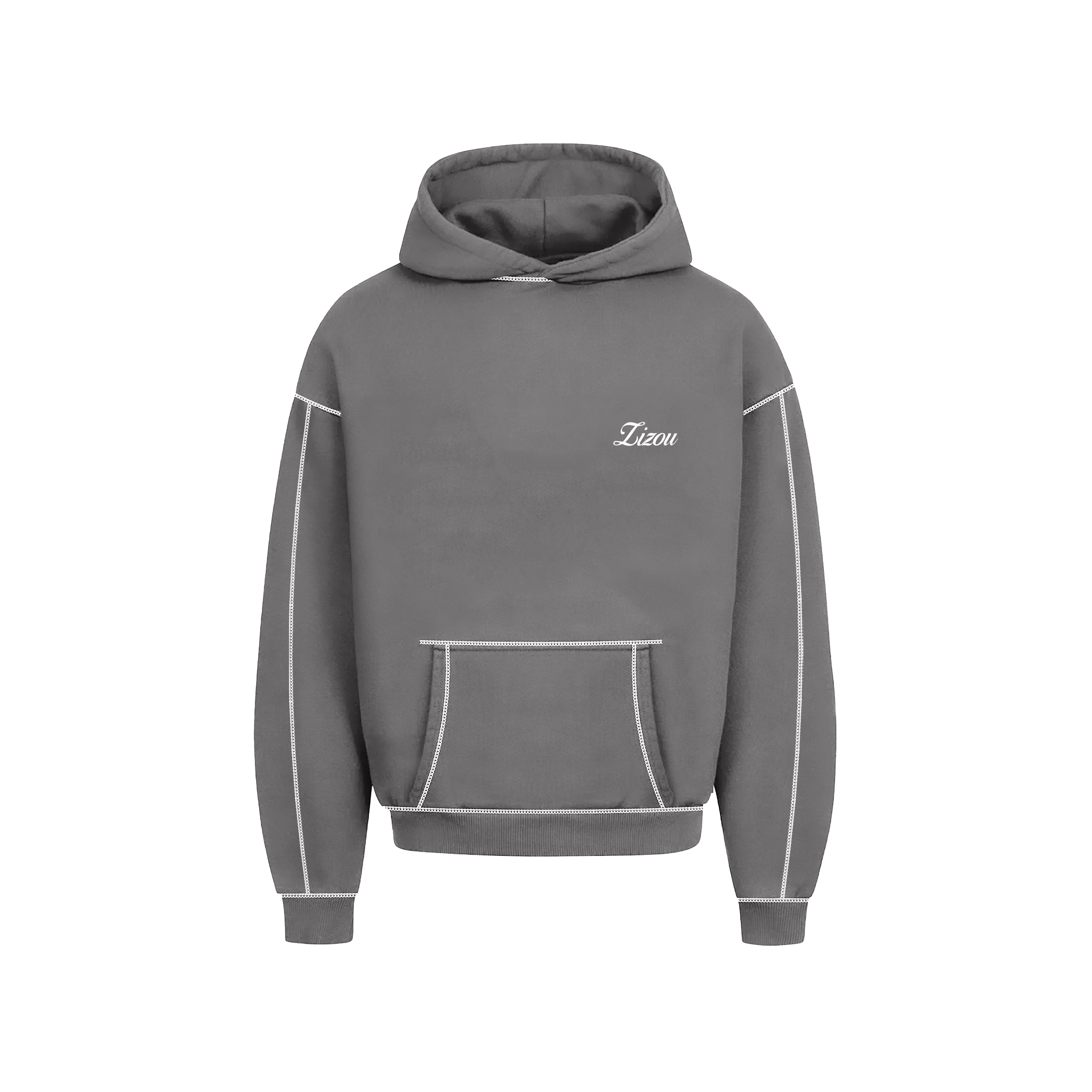 Dark Grey Basic Hoodie