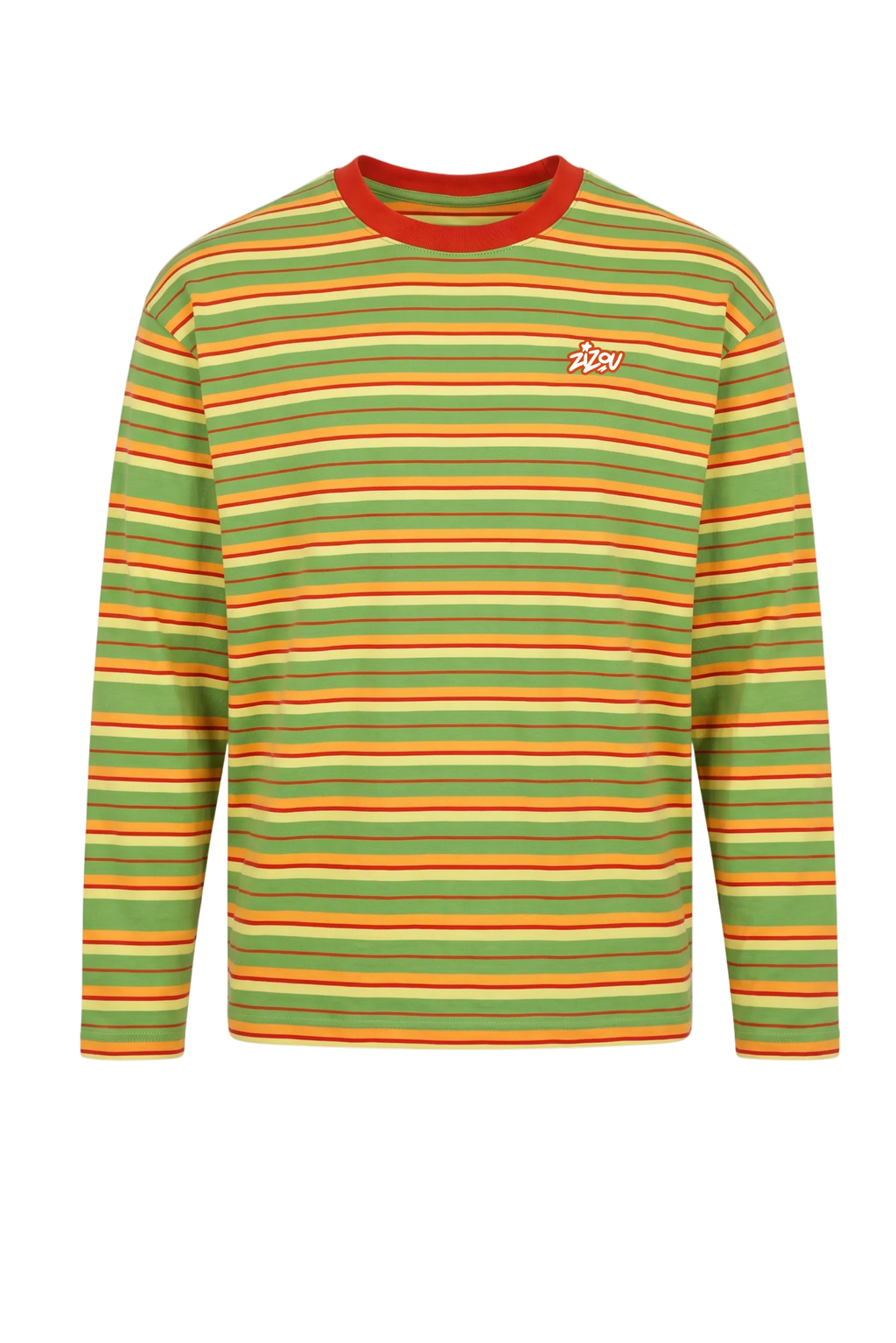 GREEN STRIPED LONGSLEEVE (FWTT BACKPRINT)