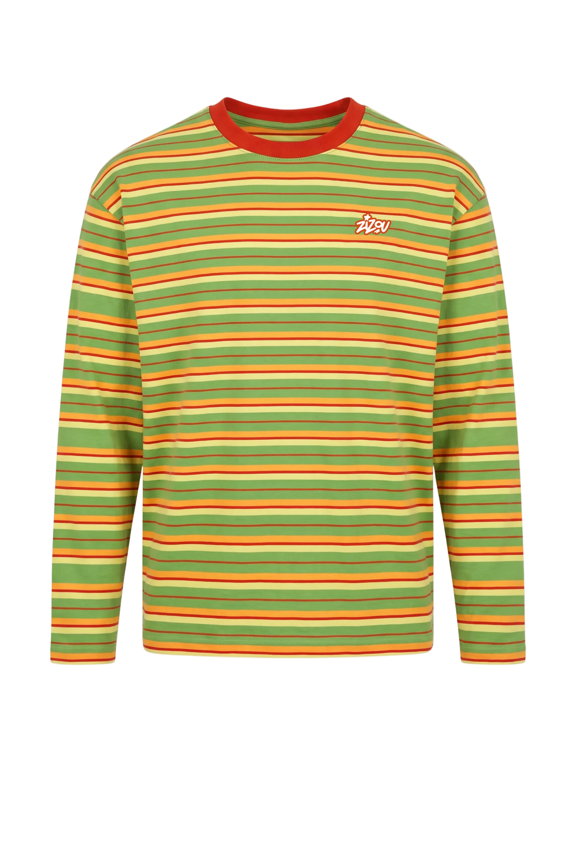 GREEN STRIPED LONGSLEEVE (FWTT BACKPRINT)