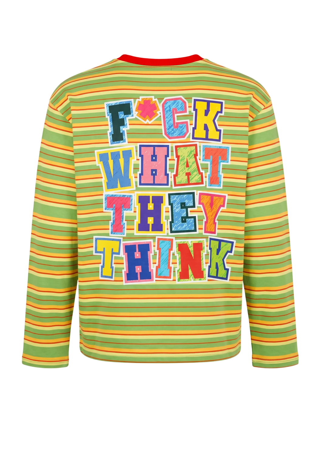 GREEN STRIPED LONGSLEEVE (FWTT BACKPRINT)