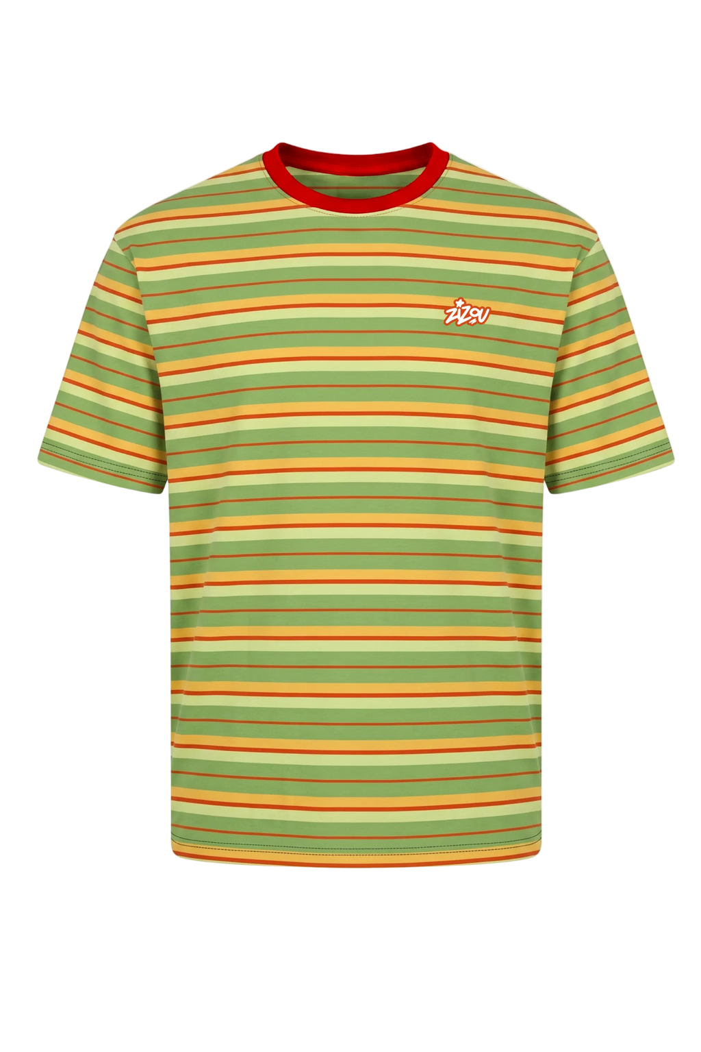 GREEN STRIPED TEE
