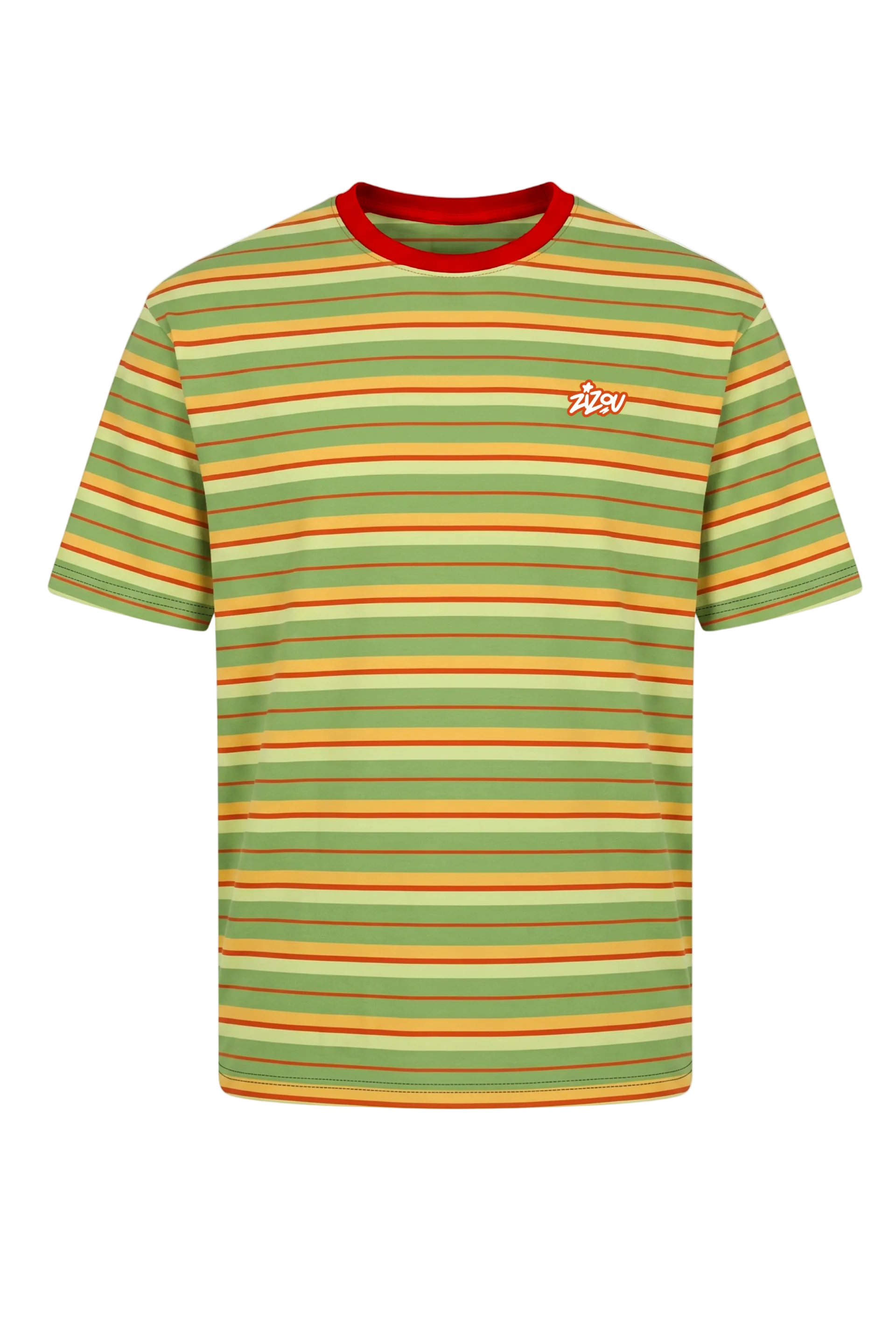 GREEN STRIPED TEE